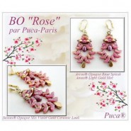 Free pattern Par Puca® Beads - Earrings Rose